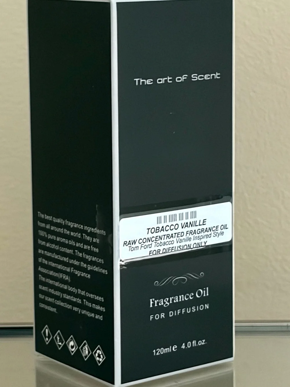 Tobacco Vanille 120ml Concentrated Fragrance Oil – Warm Luxury Diffuser Scent